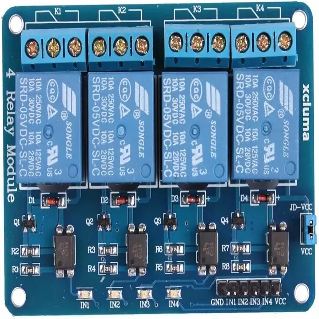 4 Channel Relay Module 5V DC 